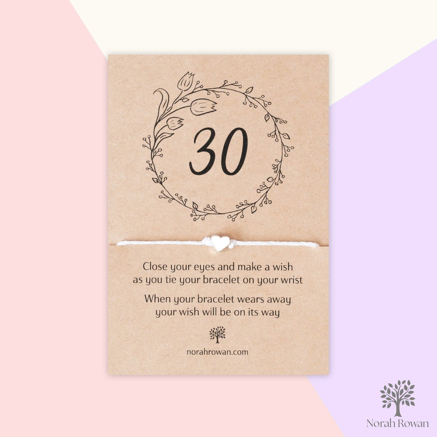 30th Birthday Wish Bracelet