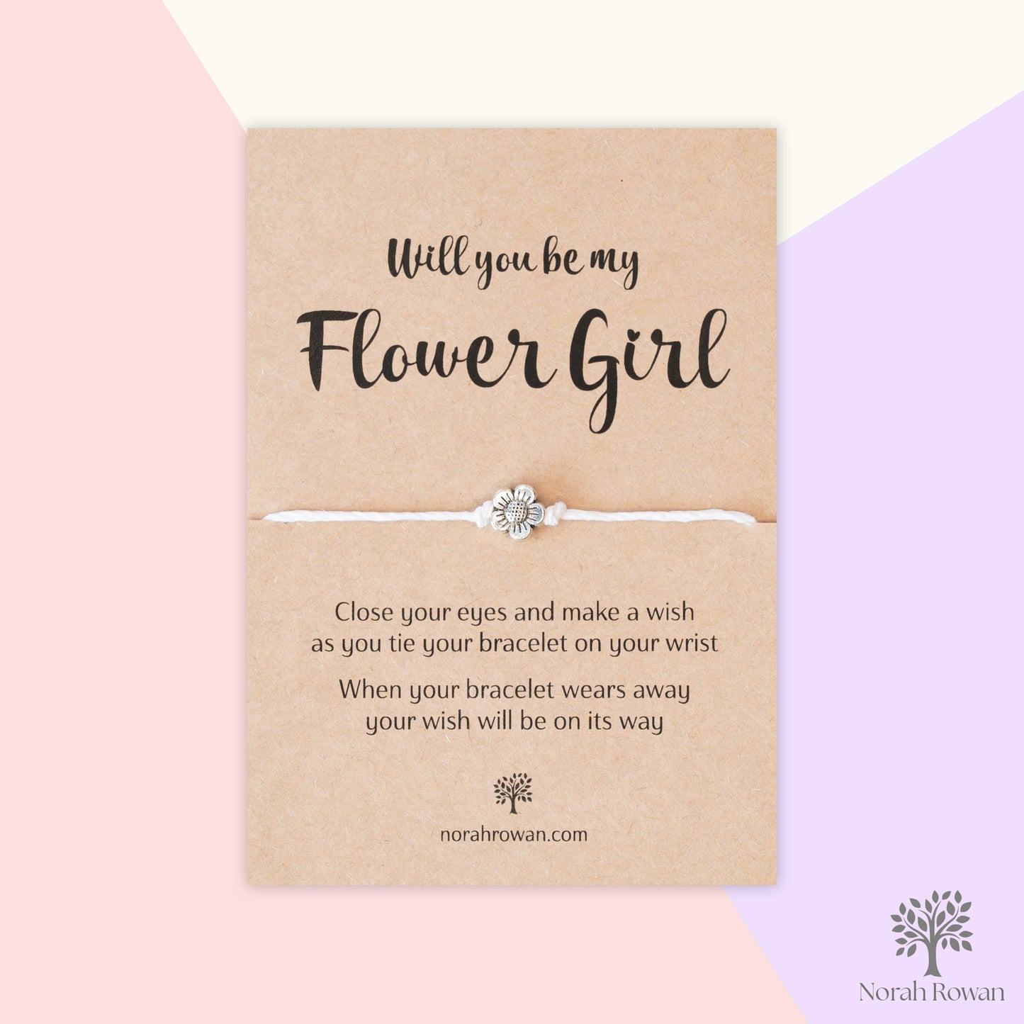 Will You Be My Flower Girl Wish Bracelet