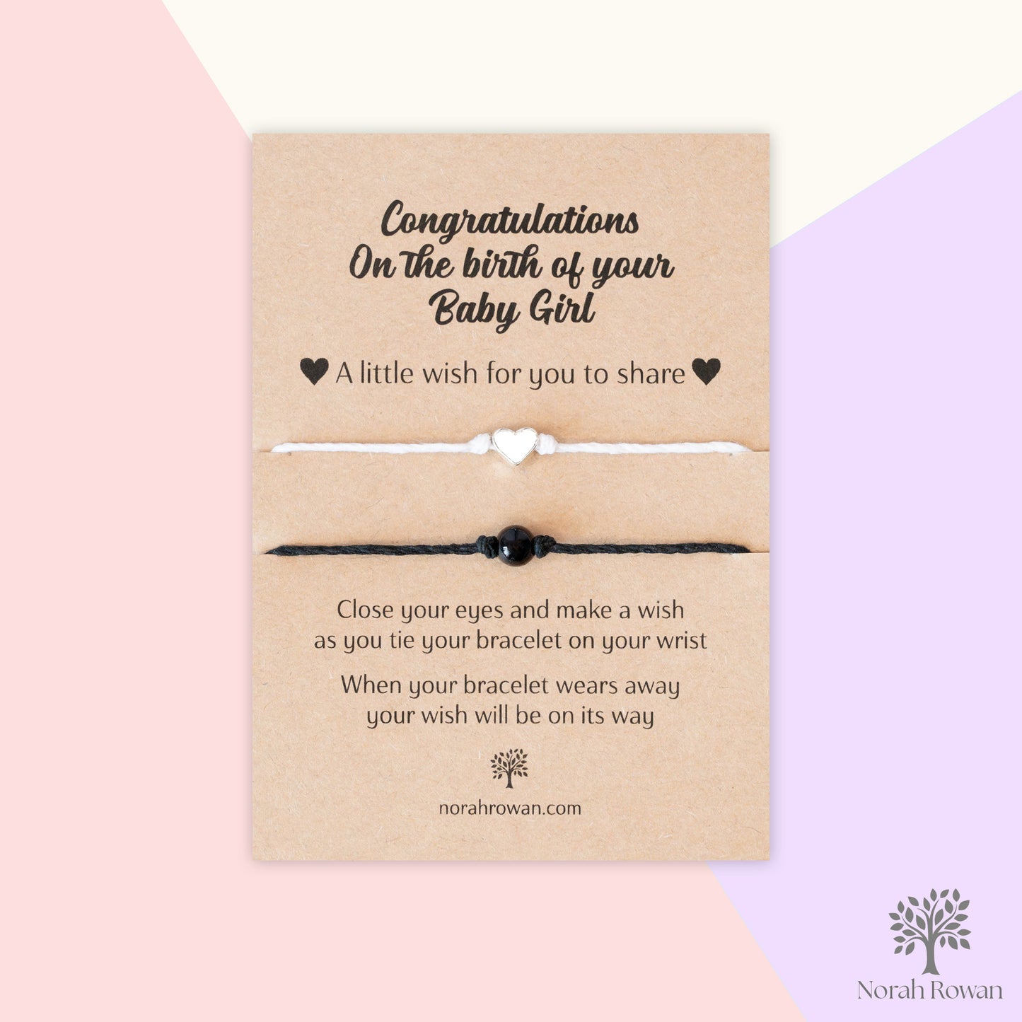 Congratulations On The Birth Of Your New Baby Girl Wish Bracelets