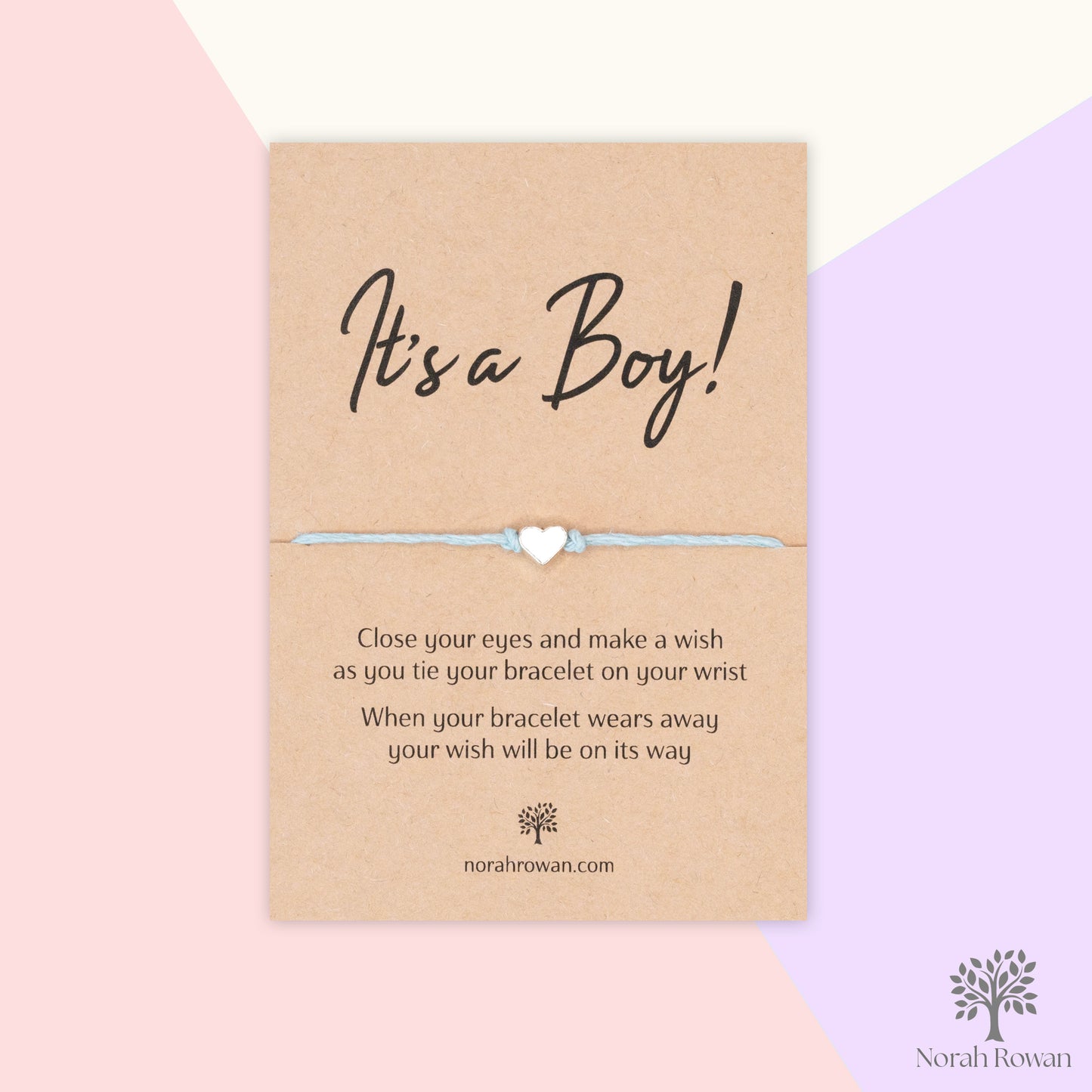 It's A Boy Wish bracelet