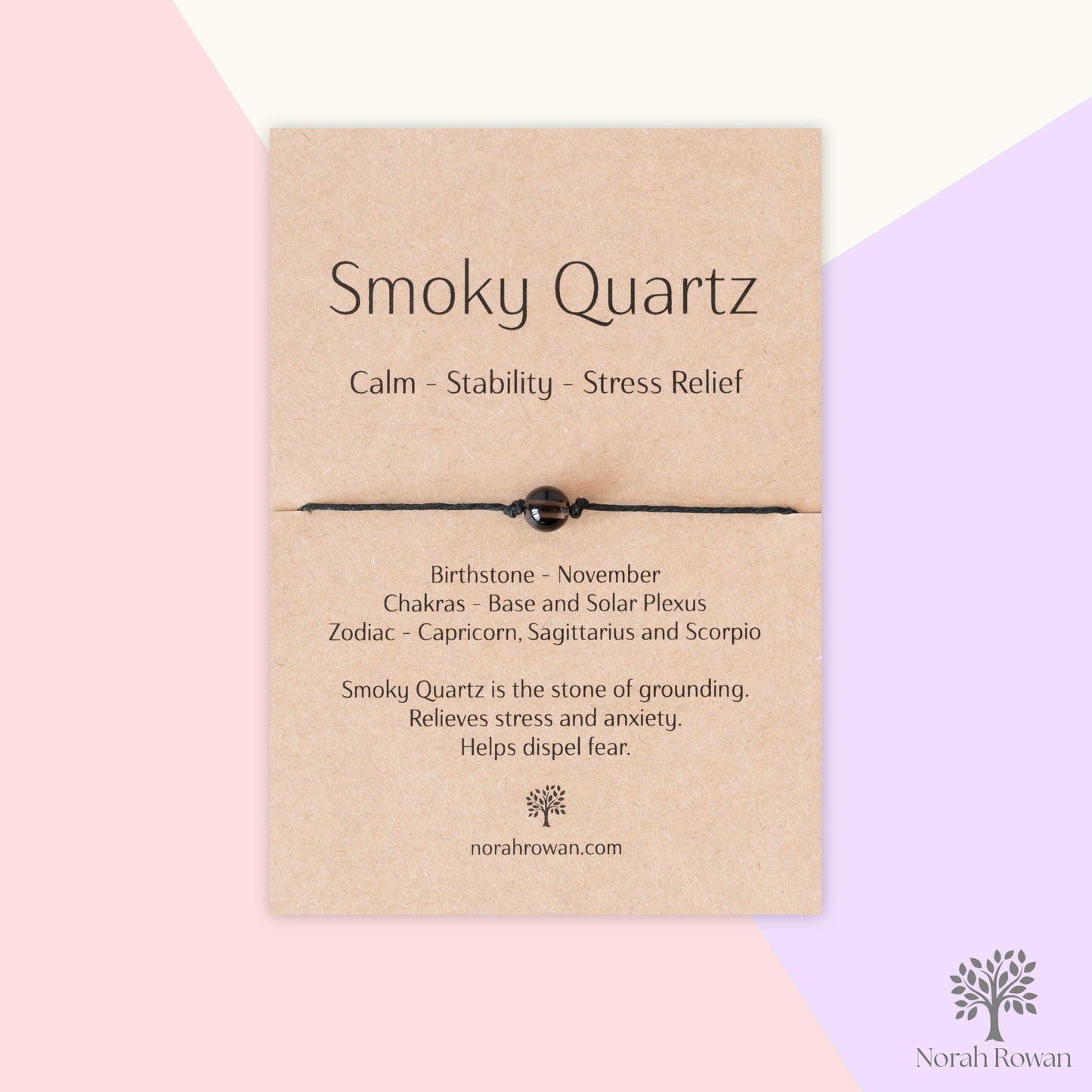 Smoky Quartz Wish Bracelet