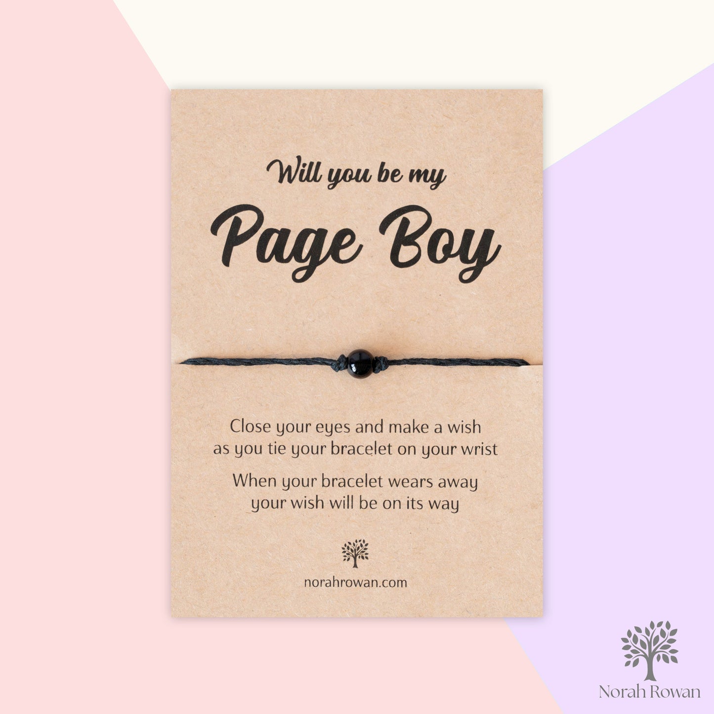 Will You Be My Page Boy Wish Bracelet