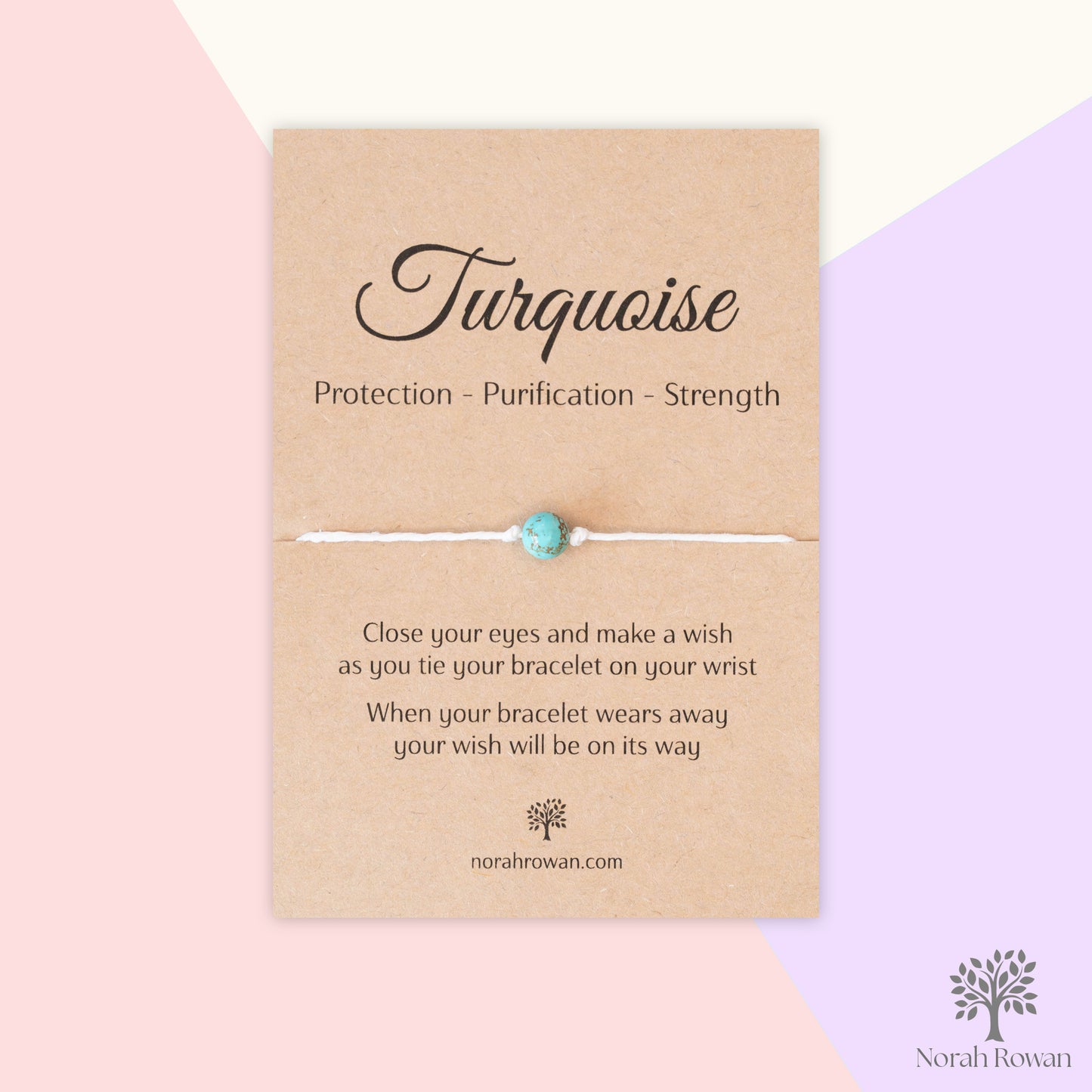 Turquoise Gemstone Wish Bracelet