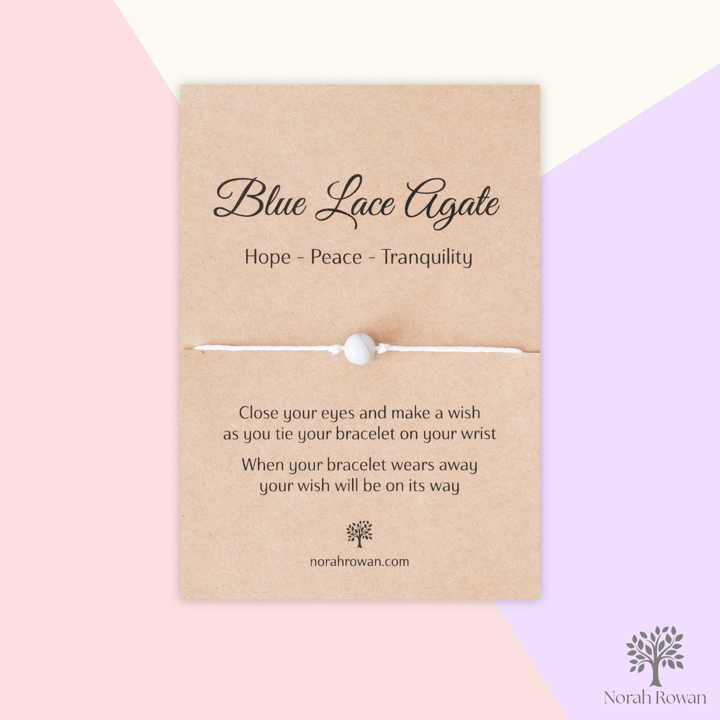 Blue Lace Agate Wish Bracelet