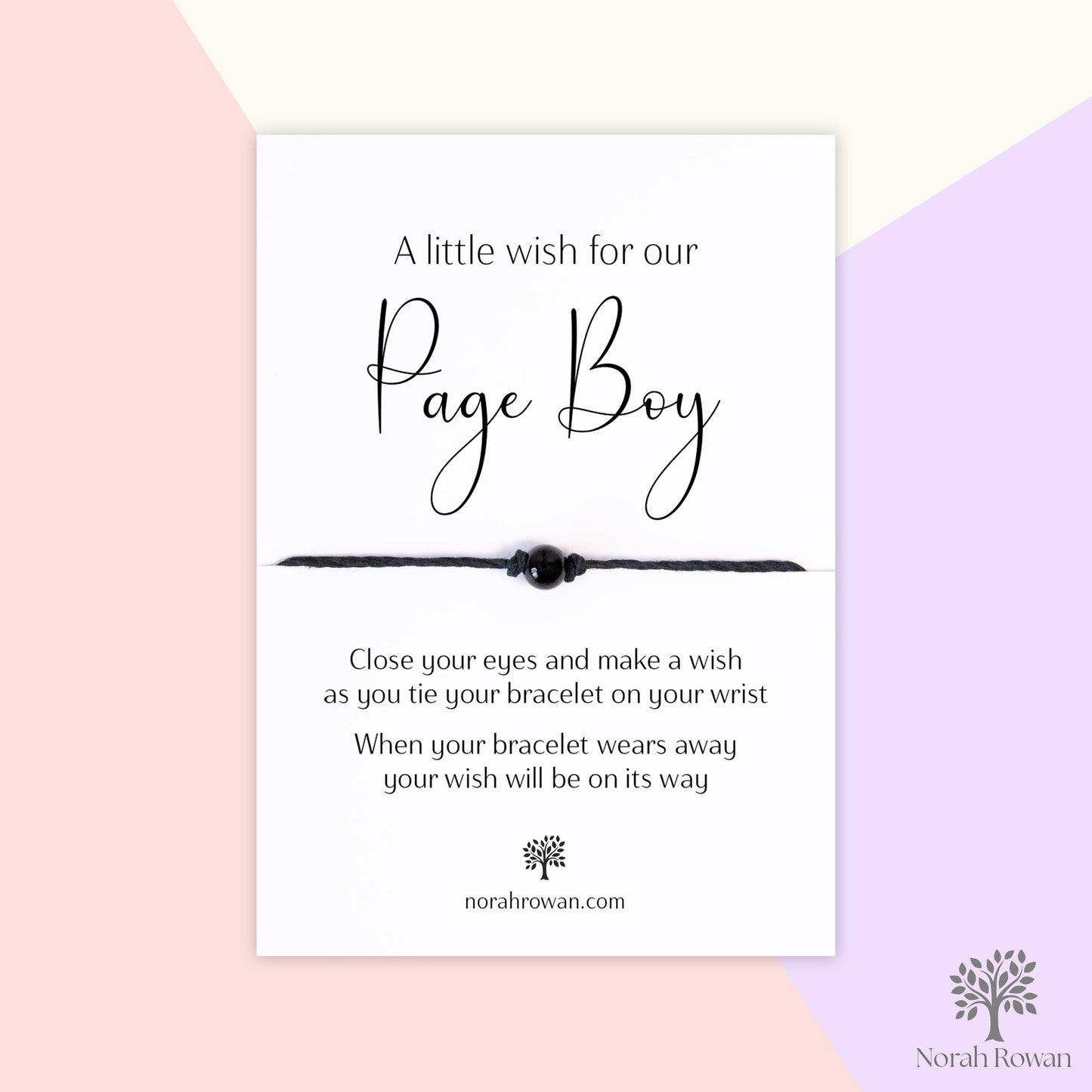 A Little Wish For Our Page Boy Wish Bracelet