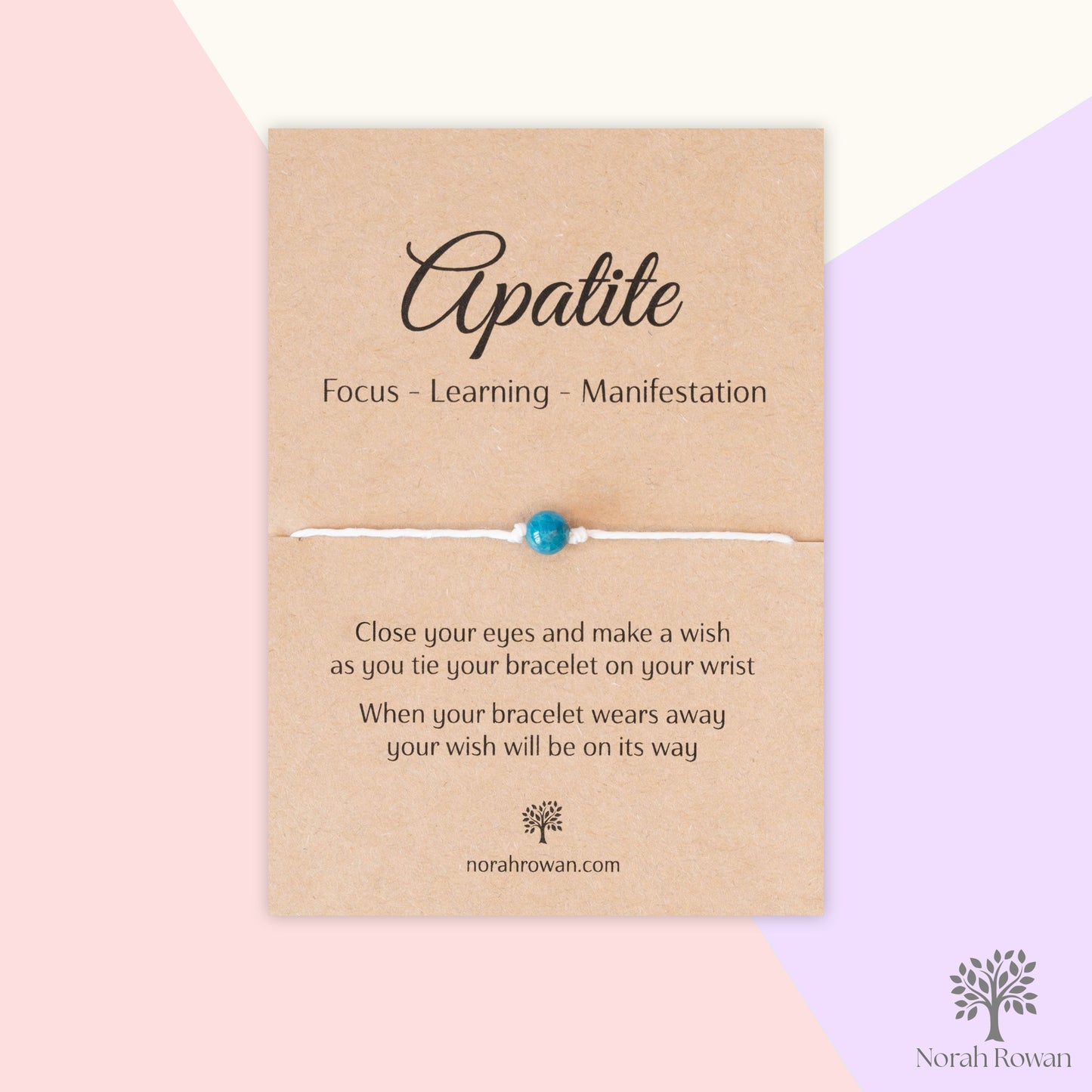 Apatite Gemstone Wish Bracelet