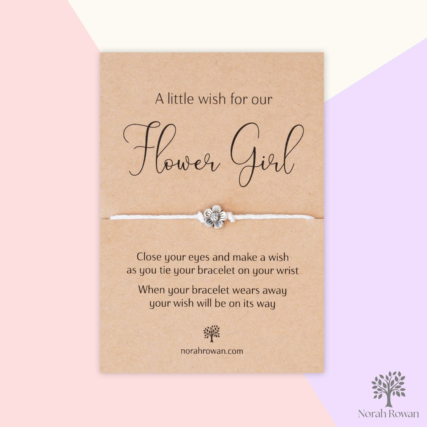 A Little Wish For Our Flower Girl Wish Bracelet