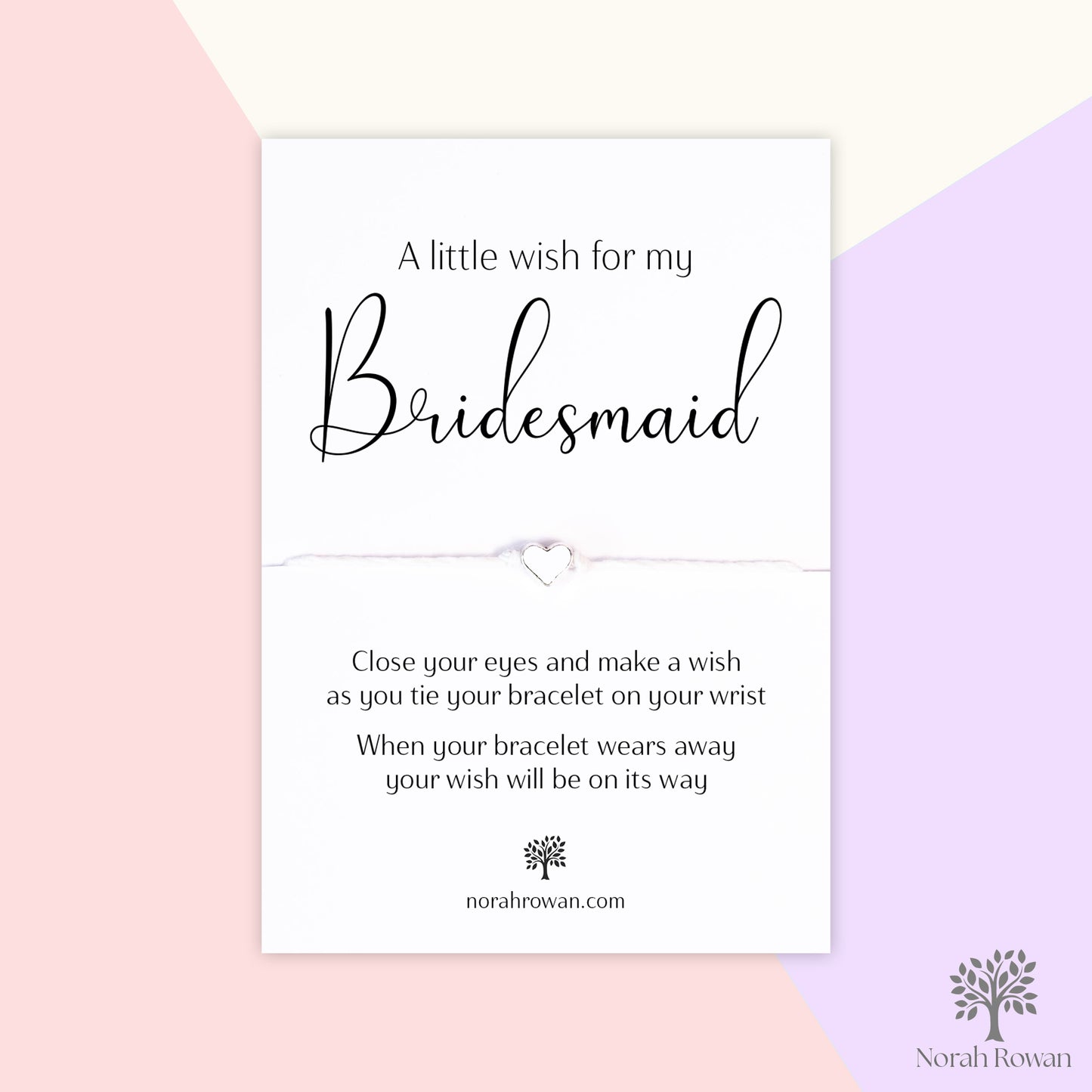 A Little Wish For My Bridesmaid Wish Bracelet