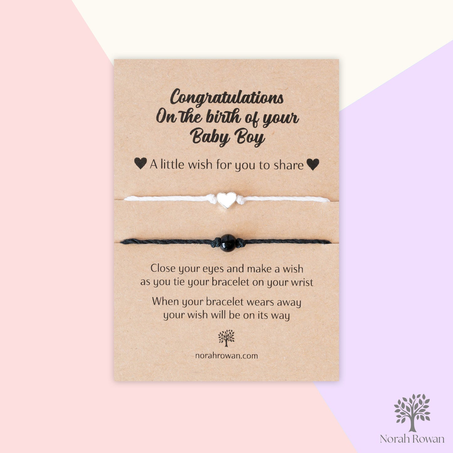 Congratulations On The Birth Of Your New Baby Boy Wish Bracelets