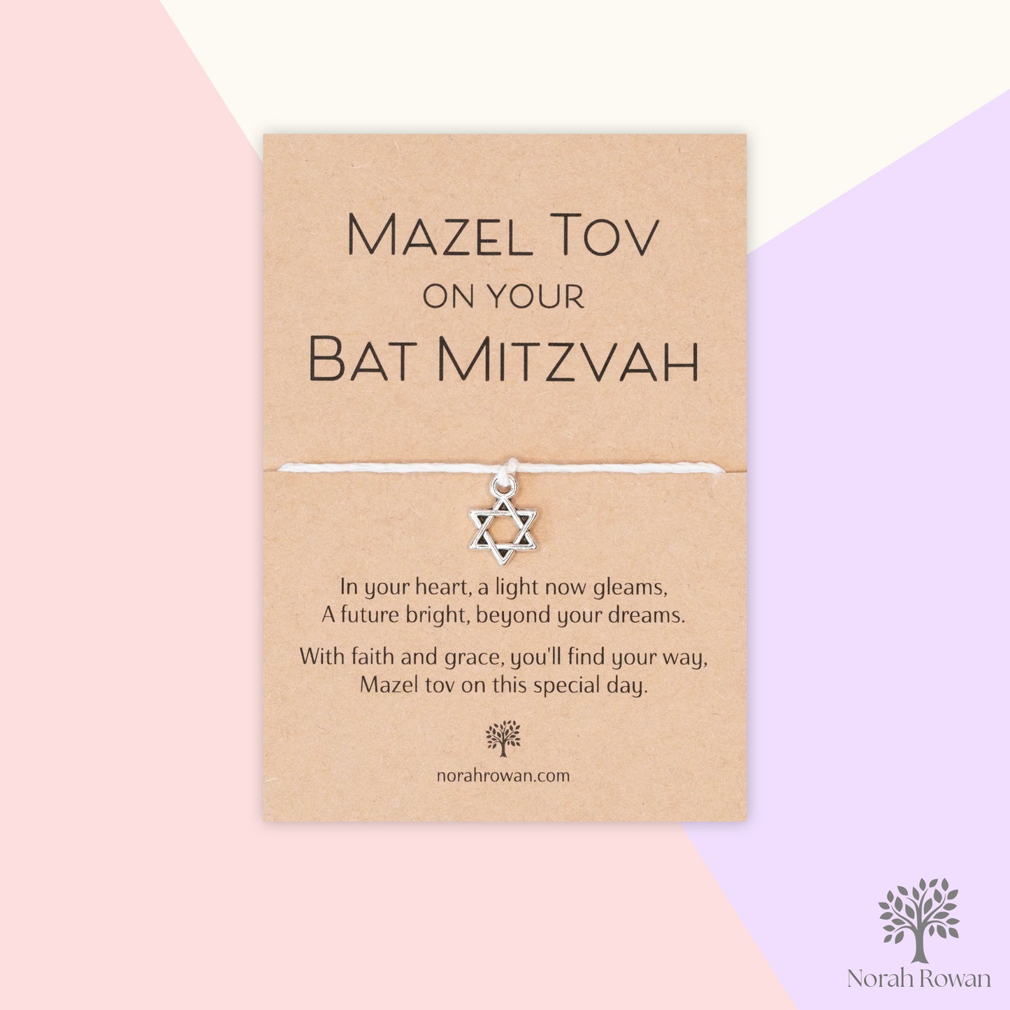 Mazel Tov On Your Bat Mitzvah Wish Bracelet