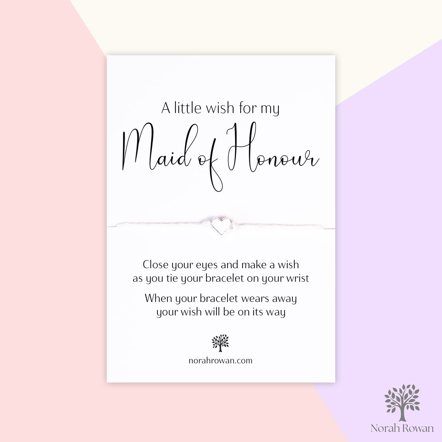 A Little Wish For My Maid Of Honour Wish Bracelet