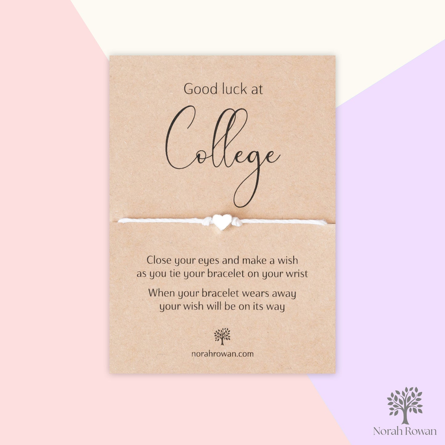 Good Luck At College Wish Bracelet