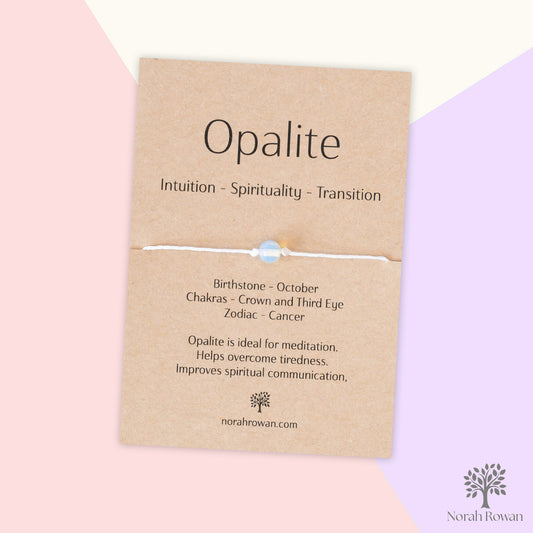 Opalite Gemstone Wish Bracelet