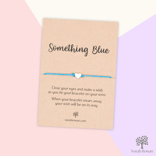 Something Blue Wedding Wish Bracelet