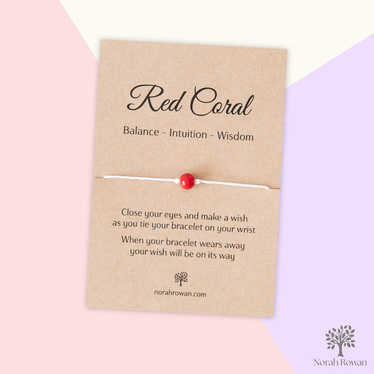 Red Coral Wish Bracelet