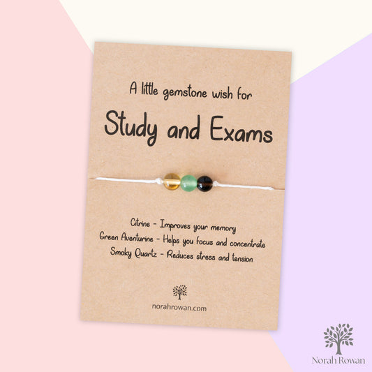 A Little Gemstone Wish For Study And Exams Wish Bracelet.