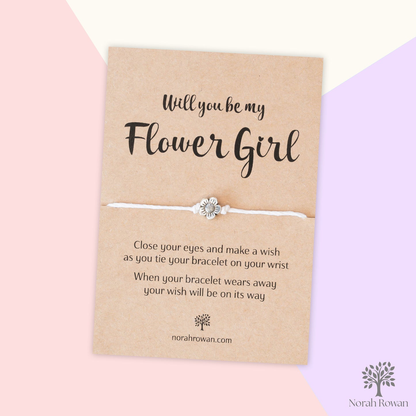 Will You Be My Flower Girl Wish Bracelet