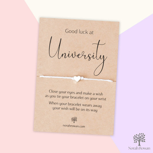 Good Luck At University Wish Bracelet