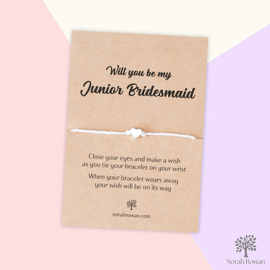 Will You Be My Junior Bridesmaid Wish Bracelet