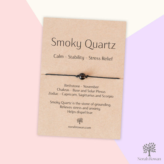 Smoky Quartz Wish Bracelet