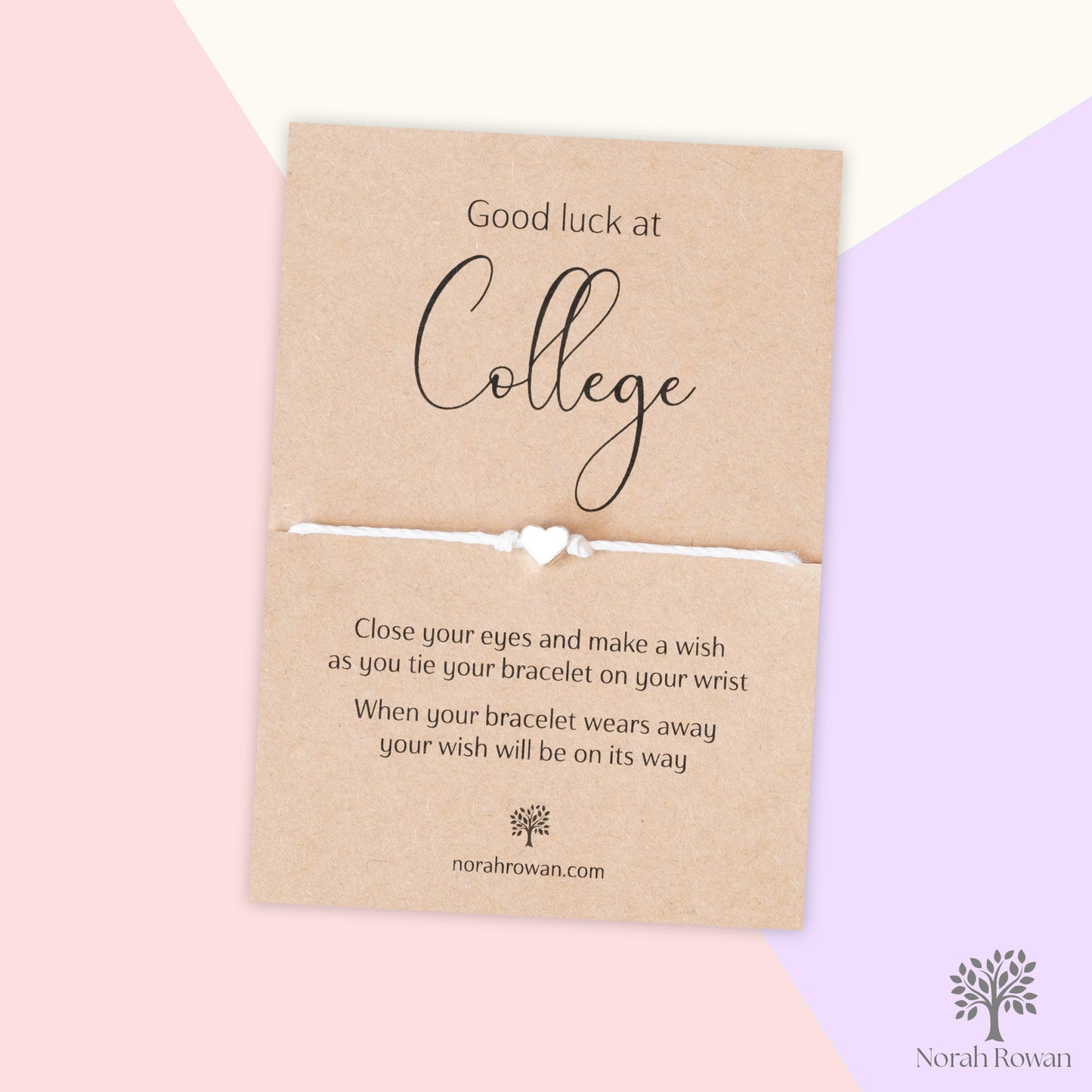 Good Luck At College Wish Bracelet