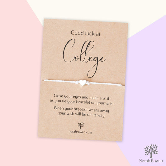 Good Luck At College Wish Bracelet