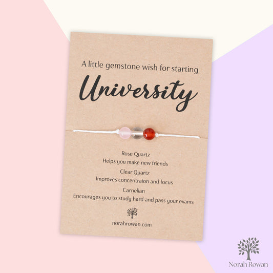 A Little Gemstone Wish For Starting University Wish Bracelet.