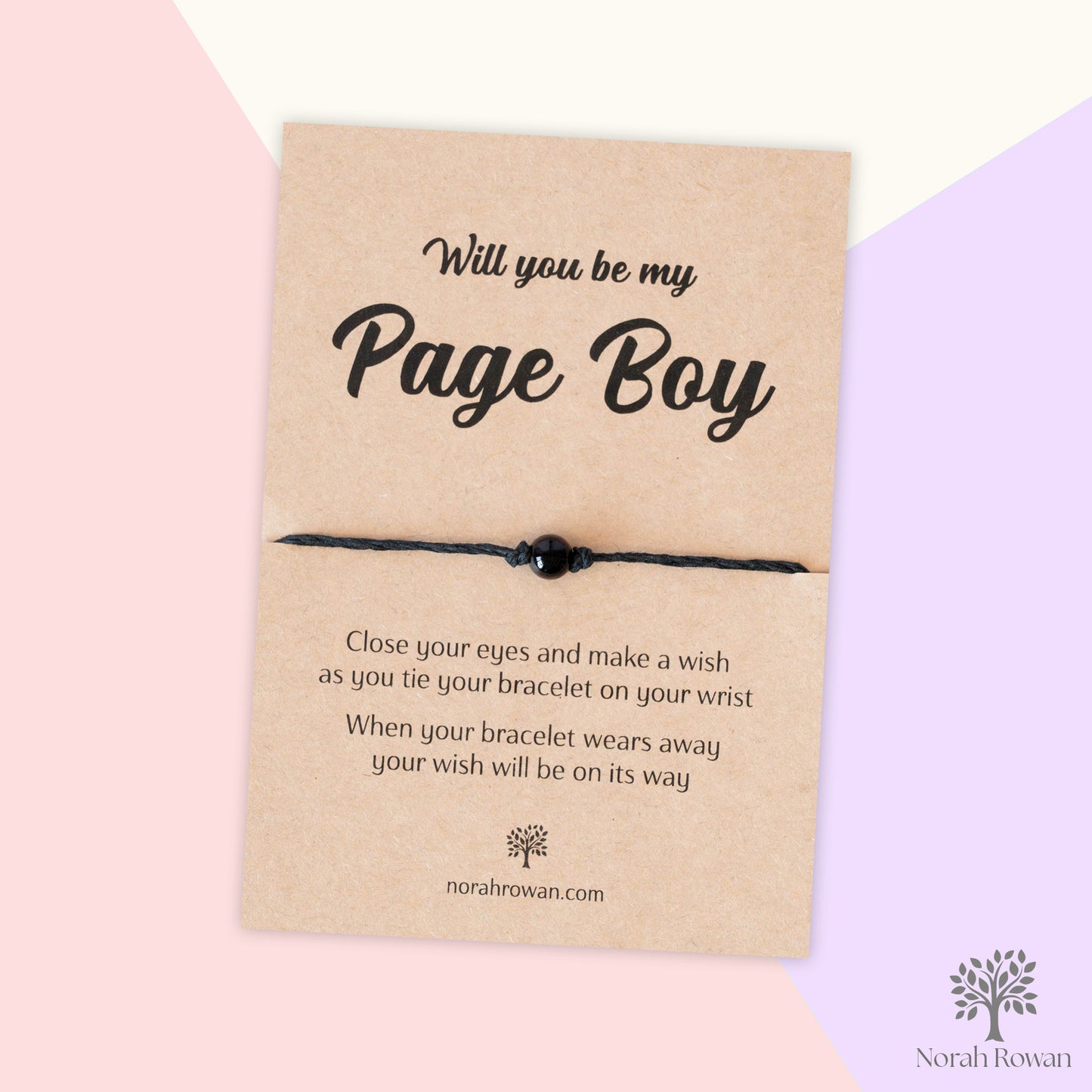 Will You Be My Page Boy Wish Bracelet