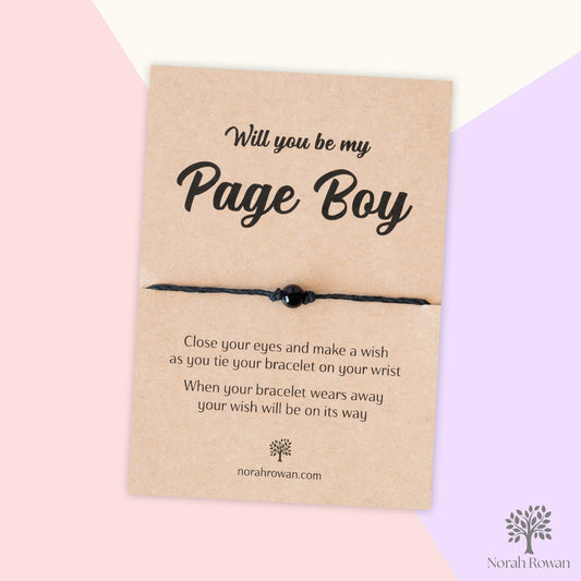 Will You Be My Page Boy Wish Bracelet