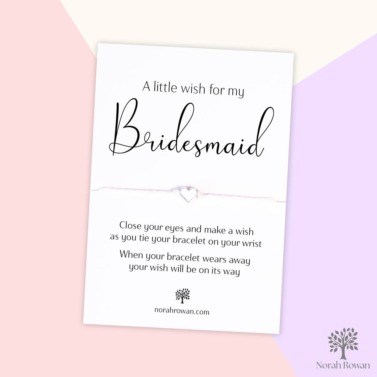 A Little Wish For My Bridesmaid Wish Bracelet