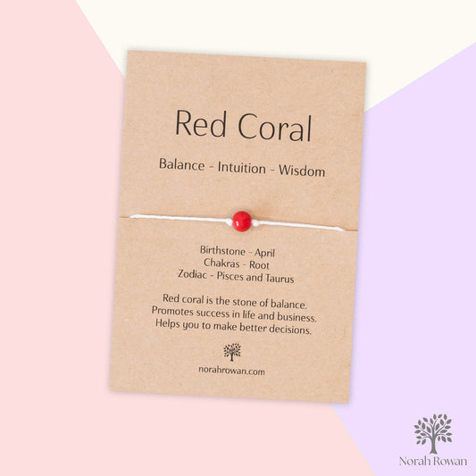 Red Coral Wish Bracelet