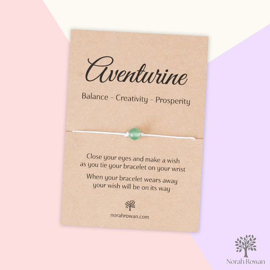 Aventurine Gemstone Wish Bracelet