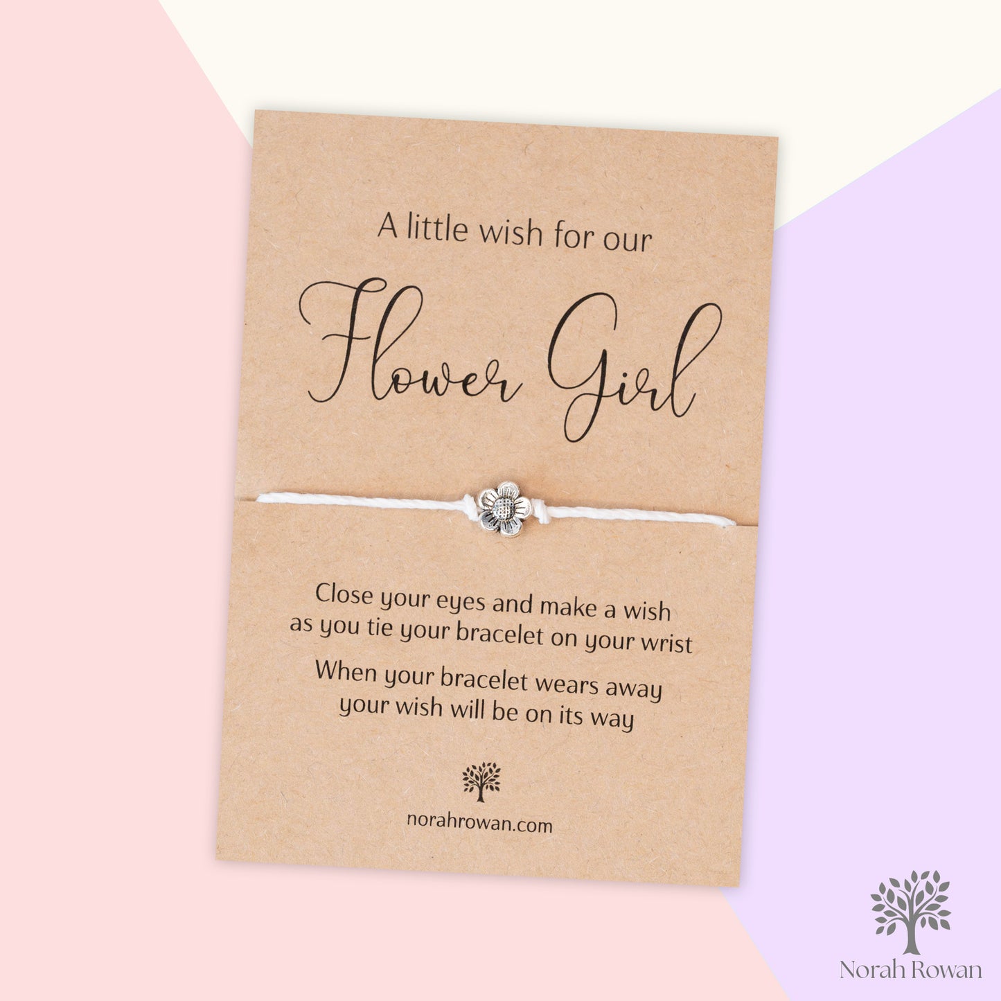 A Little Wish For Our Flower Girl Wish Bracelet