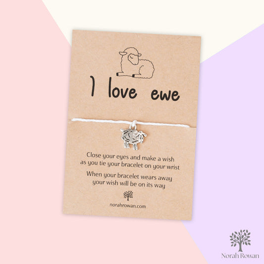 I Love Ewe Wish Bracelet