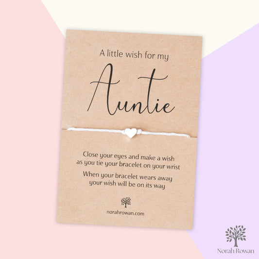 A Little Wish For My Auntie Wish Bracelet