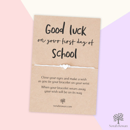 Good Luck On Your First Day Of School Wish Bracelet