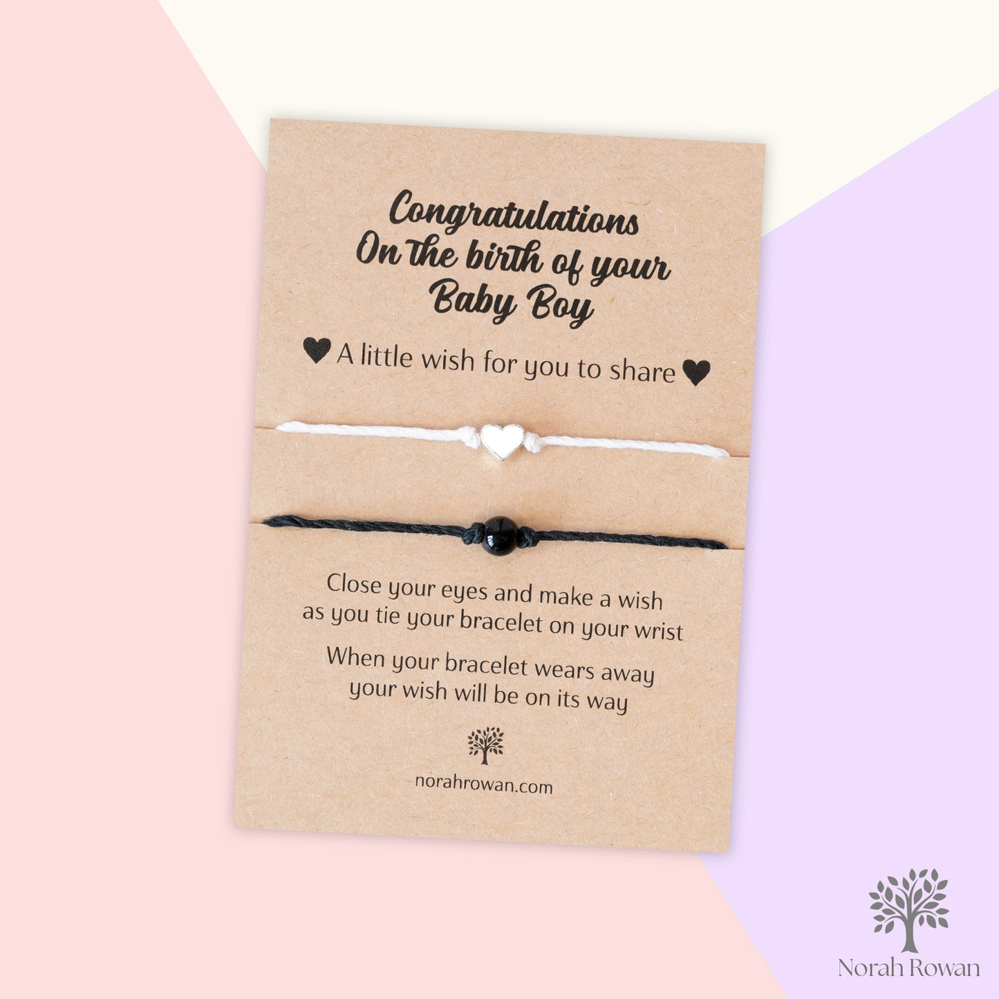 Congratulations On The Birth Of Your New Baby Boy Wish Bracelets