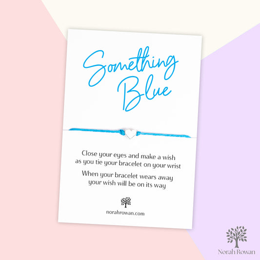 Something Blue Wedding Wish Bracelet