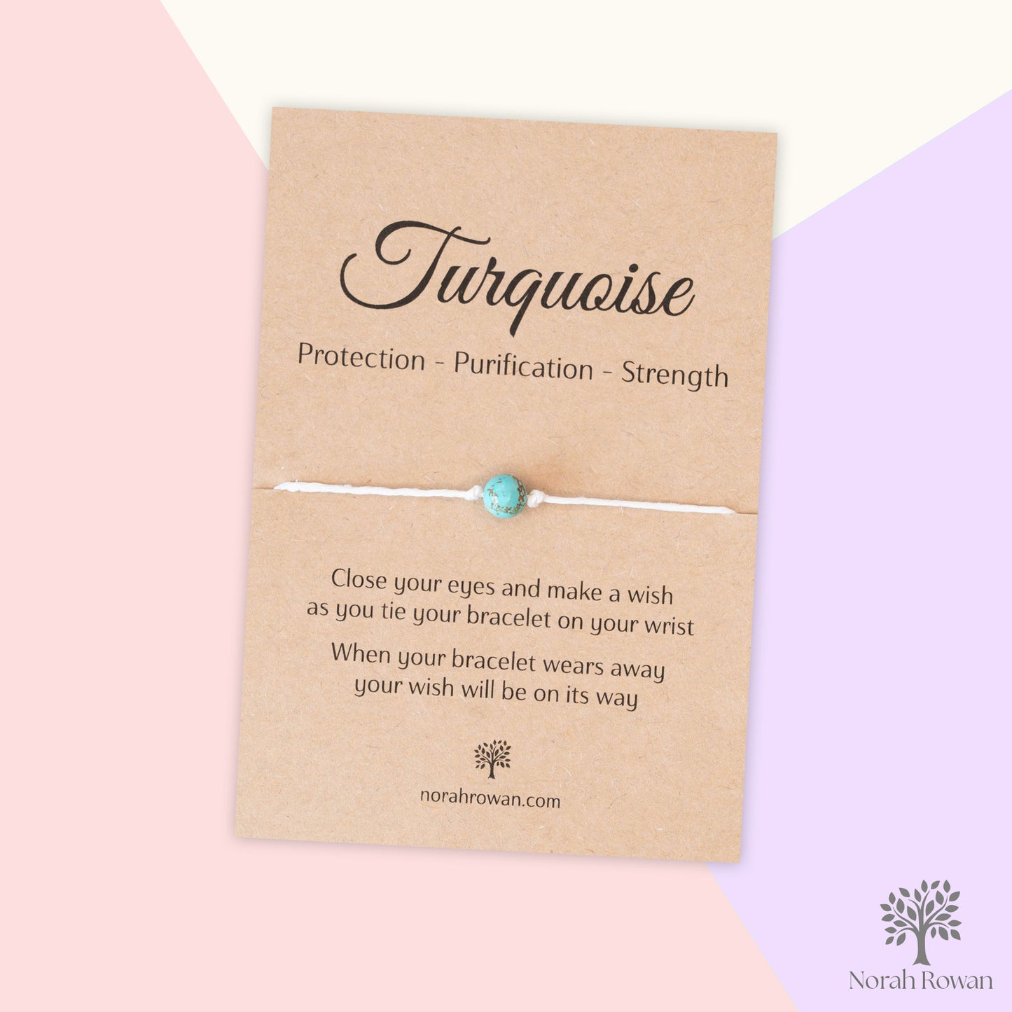 Turquoise Gemstone Wish Bracelet