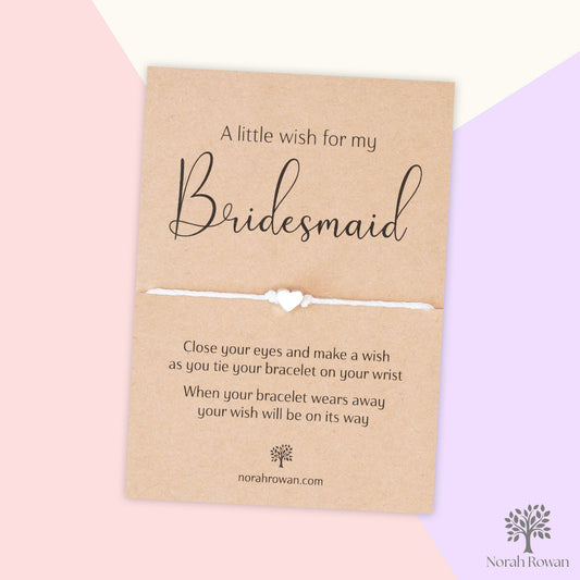 A Little Wish For My Bridesmaid Wish Bracelet