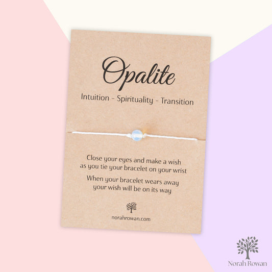 Opalite Gemstone Wish Bracelet