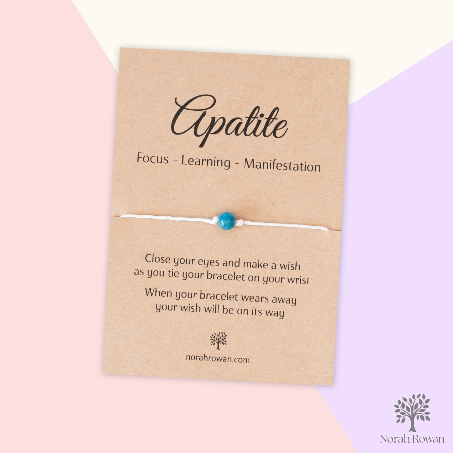 Apatite Gemstone Wish Bracelet