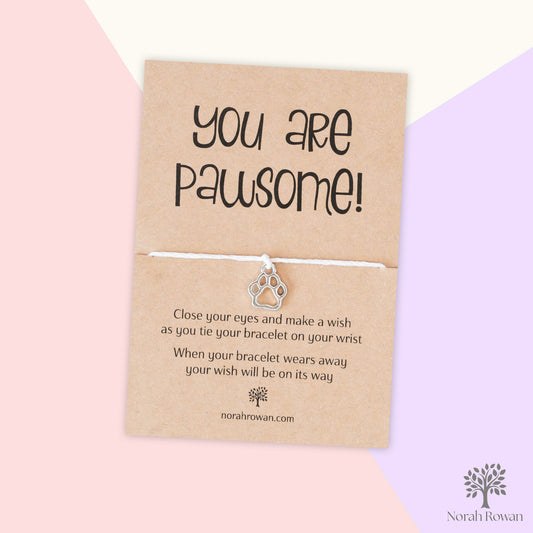 You Are Pawsome Wish Bracelet