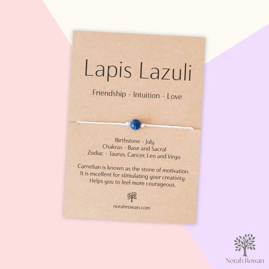 Lapis Lazuli Gemstone Wish Bracelet