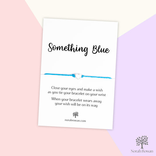 Something Blue Wedding Wish Bracelet