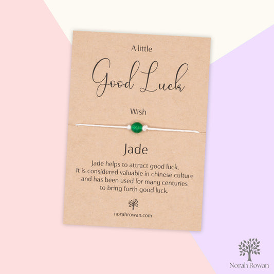 A Little Good Luck Wish, Jade Wish Bracelet